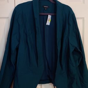 Torrid teal blazer